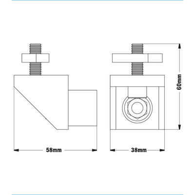 55-030-1 MODULAR SOLUTIONS DOOR PART<br>TROLLEY BUMPER FOR 10-800-0